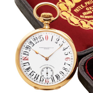 Swiss gold Chronometro Gondolo with 24h dial Circa 1905