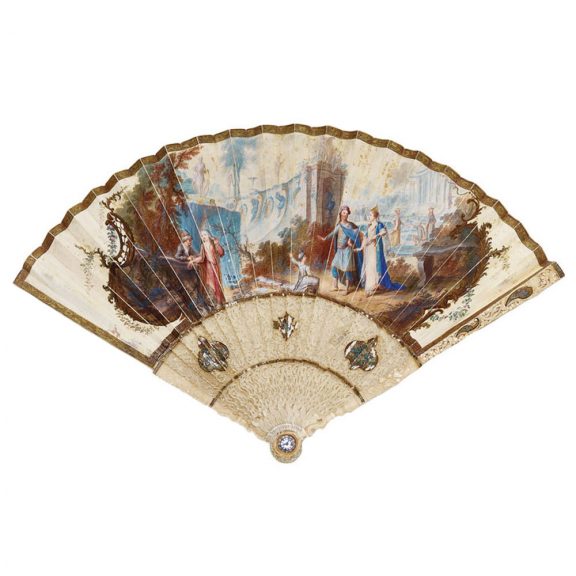 Magnificent English 20 carat fan-shaped pocket watch Circa 1800 Magnificent English 20 carat fan-shaped pocket watch Circa 1800