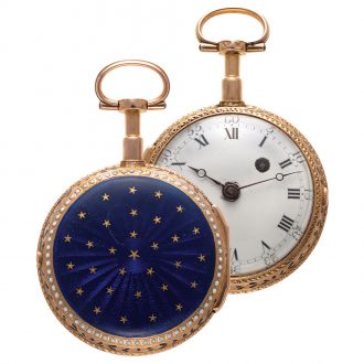 French gold and enamel Louis XV pocket watch Circa 1775 French gold and enamel Louis XV pocket watch Circa 1775