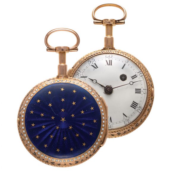 French gold and enamel Louis XV pocket watch Circa 1775 French gold and enamel Louis XV pocket watch Circa 1775