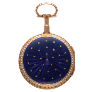French gold and enamel Louis XV pocket watch Circa 1775