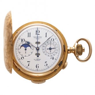 Spanish gold complicated watch for the Hispanic market Circa 1900
