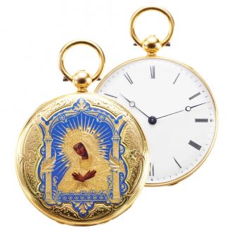 Swiss gold lady's watch made for the Polish market Circa 1845