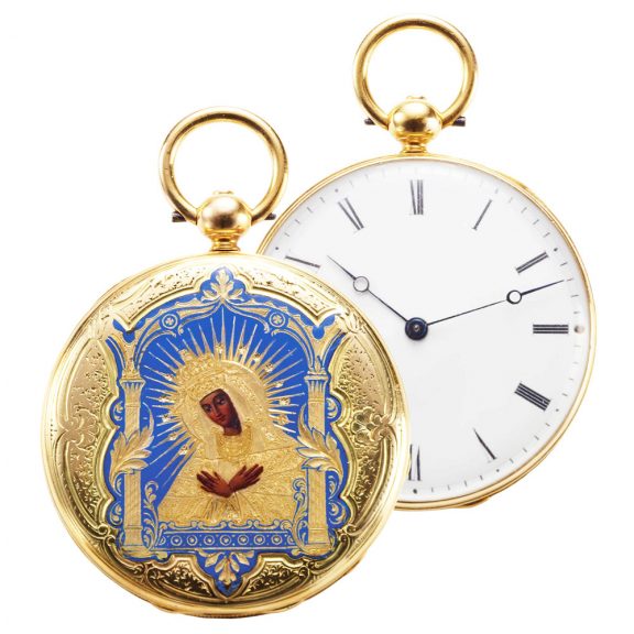 Swiss gold lady's watch made for the Polish market Circa 1845 Swiss gold lady's watch made for the Polish market Circa 1845