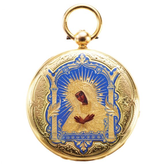 Swiss gold lady's watch made for the Polish market Circa 1845