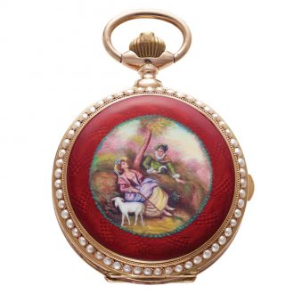 Swiss 14K gold repeater made for the Chinese market Circa 1900
