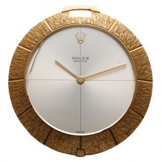 Unusual Swiss 18 carat gold textured dress watch Circa 1965