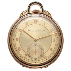Swiss 14 carat yellow gold Art Deco pocket watch Circa 1930