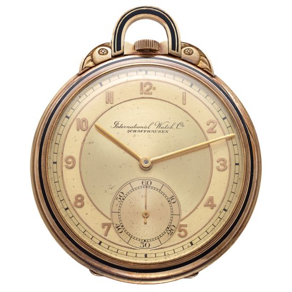 Swiss 14 carat yellow gold Art Deco pocket watch Circa 1930