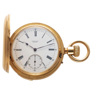 Swiss 18K gold quarter repeating lever pocket watch Circa 1870