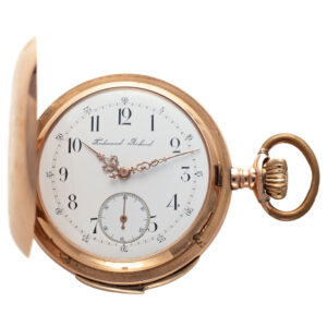 Swiss 14K pink gold minute repeating pocket watch Circa 1900