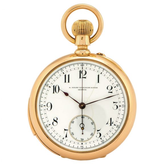 Swiss 18 carat pink gold minute repeater with chronograph Circa 1890 Swiss 18 carat pink gold minute repeater with chronograph Circa 1890