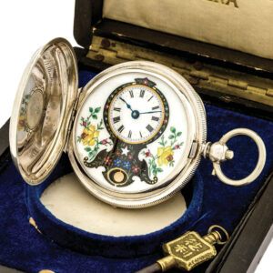 Swiss silver watch with pendulum for Chinese market Circa 1905