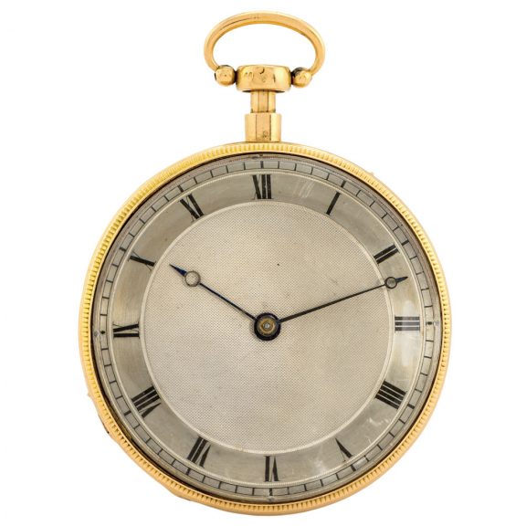 French gold quarter repeating musical pocket watch Circa 1820