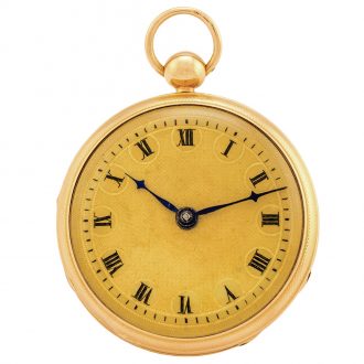 Small Swiss 18 carat gold musical pendant watch Circa 1825