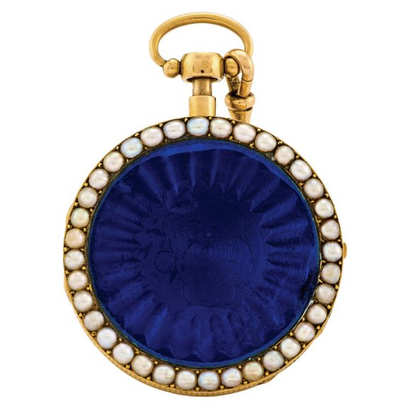 French gold, enamel and pearl quarter repeater Circa 1815