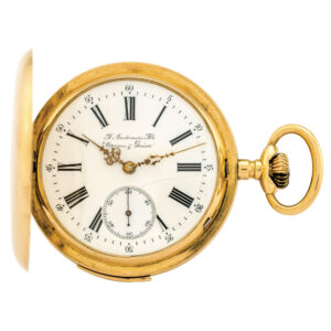 Swiss 14 carat gold minute repeating pocket watch Circa 1890
