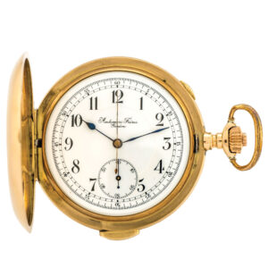 Swiss 14K pink gold minute repeating chronograph Circa 1900