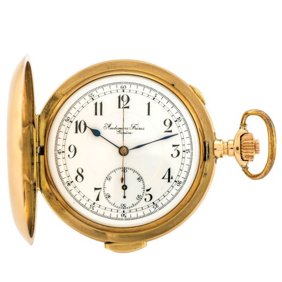Swiss 14K pink gold minute repeating chronograph Circa 1900