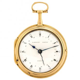English gold pair cased quarter repeating watch Circa 1795