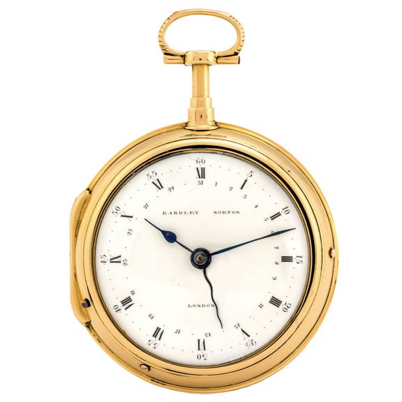 English gold pair cased quarter repeating watch Circa 1795