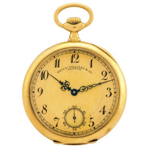 Swiss gold dress watch with champlevé enamel monogram Circa 1908