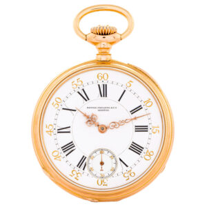 Swiss gold Louis XVI keyless pocket watch Circa 1877