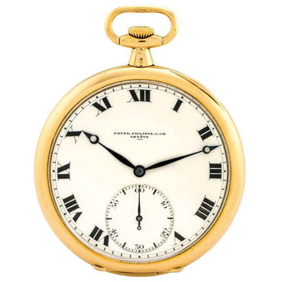 Swiss 18K yellow gold keyless pocket watch Circa 1918 Swiss 18K yellow gold keyless pocket watch Circa 1918