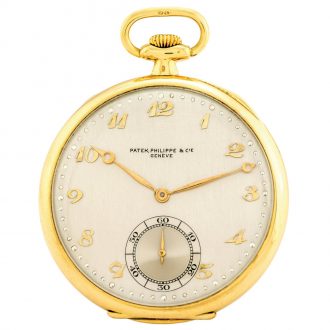 Swiss 18 carat yellow gold keyless lever dress watch Circa 1928