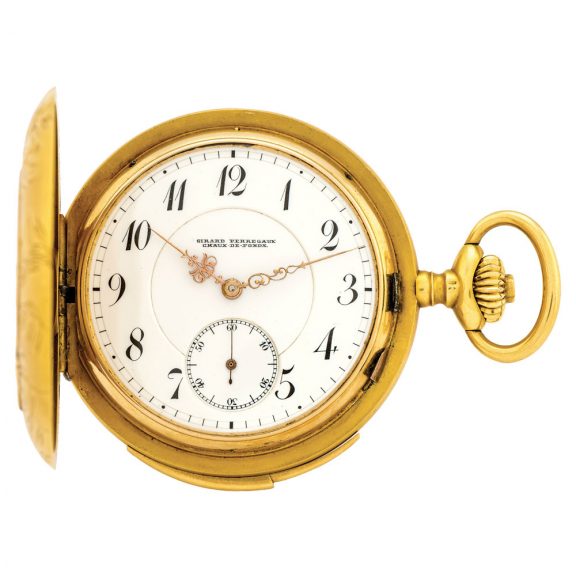 Impressive Swiss 18K yellow gold minute repeater Circa 1900