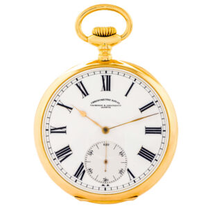 Swiss gold Chronomètre Royal keyless pocket watch Circa 1900