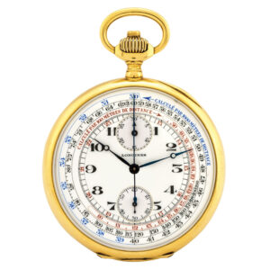 Swiss gold lever with register, tachometer and telemeter Circa 1910