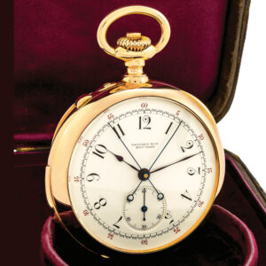 Swiss pink gold split seconds chronograph repeater Circa 1883