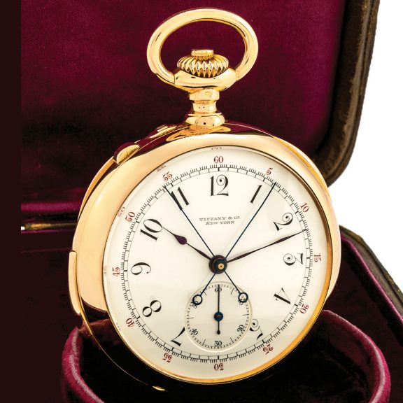 Swiss pink gold split seconds chronograph repeater Circa 1883