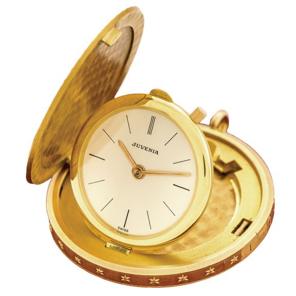 Swiss gold watch set into 20 Dollar US coin dated 1924 Circa 1960