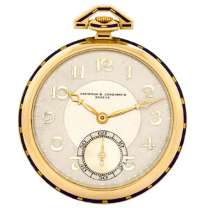 Swiss gold and enamel keyless lever dress watch Circa 1920