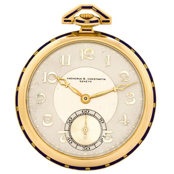 Swiss gold and enamel keyless lever dress watch Circa 1920