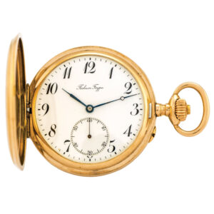 Swiss 14K gold lever made for the Russian market Circa 1880