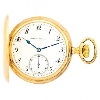 Swiss 14 carat pink gold hunting cased pocket watch Circa 1902
