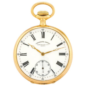 Swiss gold Chronometro Gondolo pocket watch Circa 1904