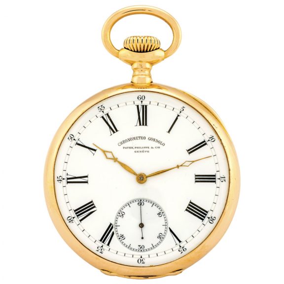 Swiss gold Chronometro Gondolo pocket watch Circa 1904