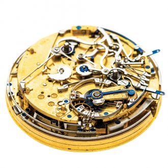 French two colour gold minute repeating clockwatch Circa 1820