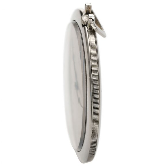 French platinum open faced keyless dress watch Circa 1925 French platinum open faced keyless dress watch Circa 1925