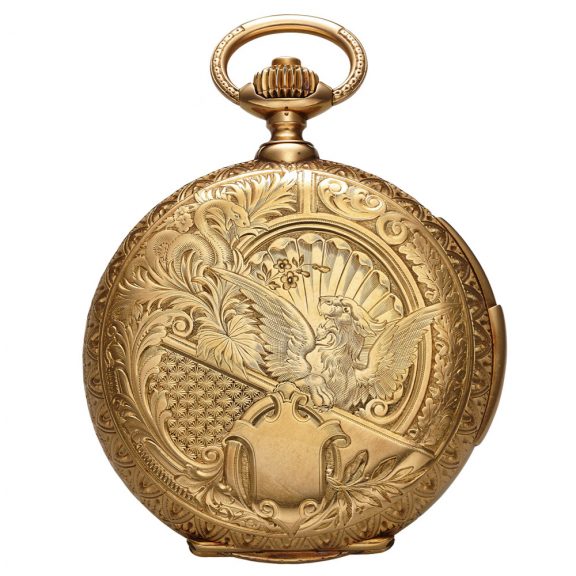 Splendid Swiss gold minute repeating pocket watch Circa 1889