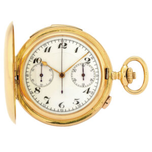 Swiss yellow gold minute repeating chronograph Circa 1920