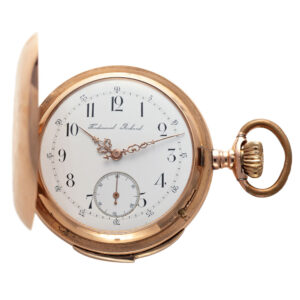 Swiss 14K pink gold minute repeating pocket watch Circa 1900
