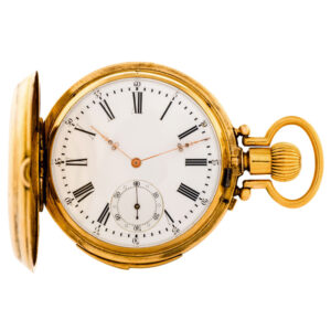 Swiss 18K pink gold quarter repeating pocket watch Circa 1880