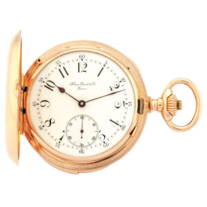 Excellent Swiss gold minute repeating lever pocket watch Circa 1890