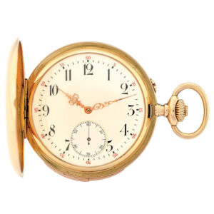 Swiss 18 carat gold quarter repeating pocket watch Circa 1885