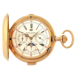 Swiss gold quarter repeating complicated watch Circa 1900